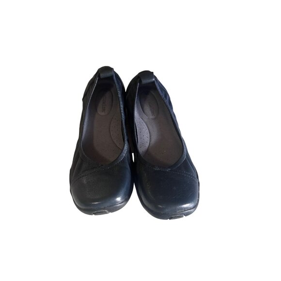 Naturalizer dark gray slip on leather flat size 7M - Picture 2 of 5